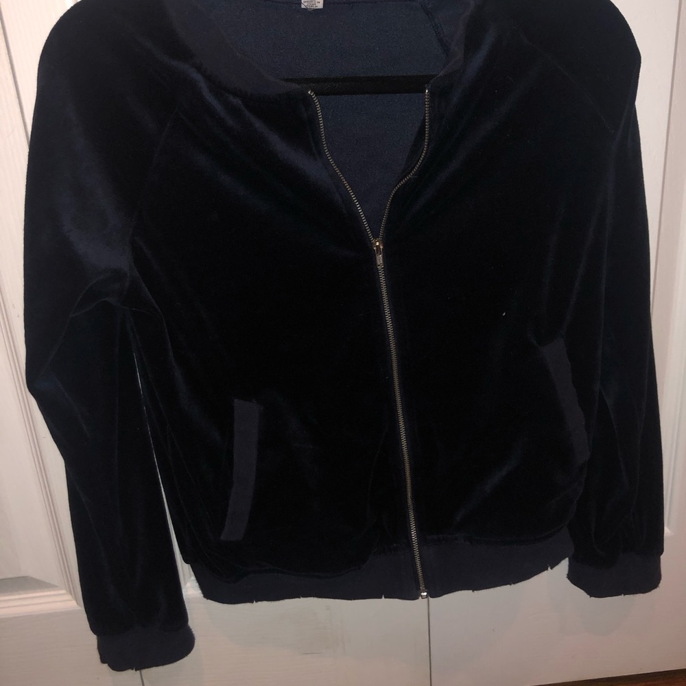 Velour zip up